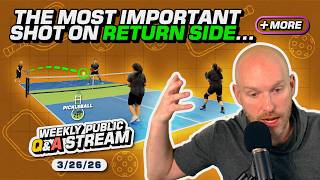 Most Important Shot Return Side in Pickleball | Forehand Mechanics, 3rd Shot Decision Tree & more!