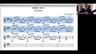 Guitar Study In E Major Composition Lesson  