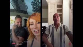 The Rock Goes Live With Becky Lynch And Seth Rollins | WBTC