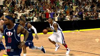 NBA 2K12: Dream Team vs. USA 2012 - MJ over Kobe