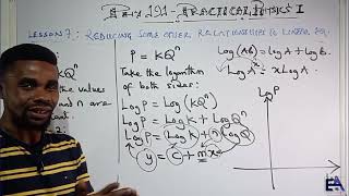 PHY191 (NOUN) - LESSON 7 - REDUCING SOME OTHER NON-LINEAR RELATIONSHIPS TO LINEAR FORMS
