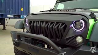 Xprite Venom Grille for Jeep Wrangler 2007-2018 JK Intro