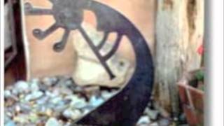 The Kokopelli in my yard   ~  Indian Calling, HARMONY
