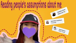 READING PEOPLE'S ASSUMPTIONS ABOUT ME (ang harsh) || Zoe Grazelle Tv