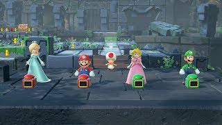Super Mario Party Partner Party #777 Domino Ruins Treasure Hunt Rosalina & Mario vs Peach & Luigi
