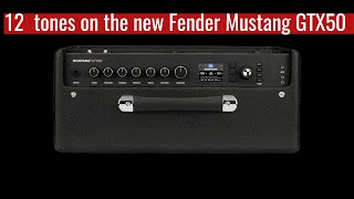 Fender Mustang GTX-50 : Twelve quick tones