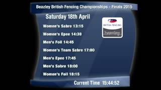 Beazley British Fencing Championships - Finals 2015