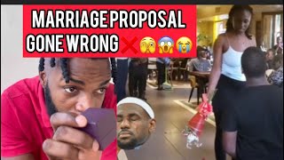 marriage proposal gone wrong Smh
