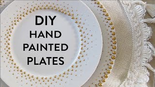 DIY Porcelain Dot Plates