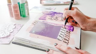 my first online art class! | express yourself through art journaling 🎨