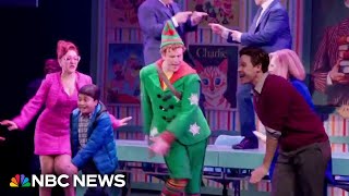 Take a backstage tour of  holiday spectacular 'Elf the Musical' on Broadway