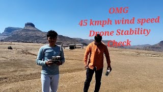 Dji best  Stability Check at 45 kmph wind speed #dji #djidrone