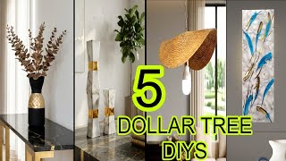 5 Amazing Dollar Tree DIY Home Decor Hacks | Budget Friendly Luxury Decor | Craft Angel