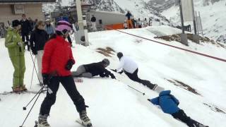 Keith falls down the mountain!