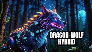 Neon Dragon-Wolf