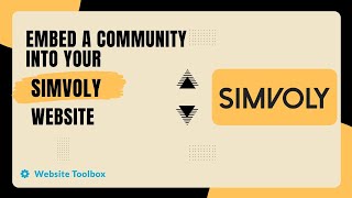 Embed A Community Into Your Simvoly Website