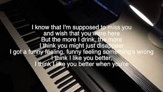 I Think I Like You Better When You’re Gone - Reneé Rapp | karaoke version