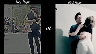 BOYS HUGS VS GIRLS HUGS 🫂 😁 Very romantic seen 😍😚 Hot status 🤗 #meme #romantic