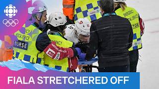 Switzerland's Kevin Fiala injured vs Canada following Collision Tom Wilson  | Milano Cortina 2026