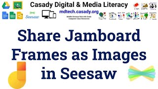 Share Jamboard Frames as Images in Seesaw