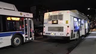 MTA NYCT: 2011-2012 NFI C40LF CNGs #241 #478 on the B11 to Sunset Park at 49 St/8 Av