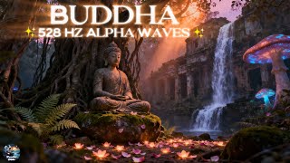 ✨ 528 Hz Alpha Waves ✨ Relaxing Sleep Music with Buddha | Stress Relief & Deep Calm 🧘🏼