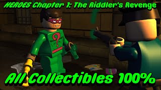 Lego Batman 100%  Guide HEROES Chapter 1: The Riddler's Revenge All Collectibles