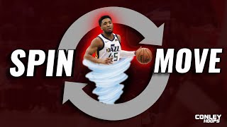"Let your defender cut you off??" || Master the SPIN MOVE with 4 keys ||  CONLEY HOOPS
