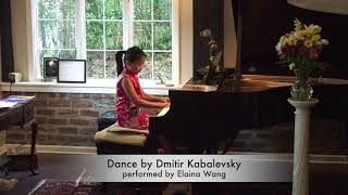 Dance by Dmitry Kabalevsky - Elaina Wang