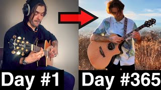 1 Year Guitar Progress Condensed in 11 Minutes