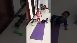 Osinachi and Chinemerem daily workout
