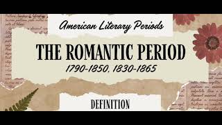 the romantic period|romanticism|literary romantic movement|1790to1865 by #MentorEnglish @ProfMARaza