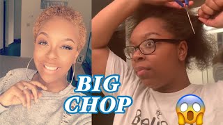 I CUT OFF ALL MY HAIR & DYED IT| Big Chop 2020