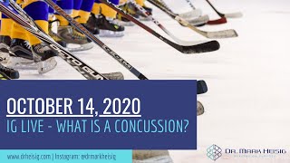 October 14   What is a concussion?
