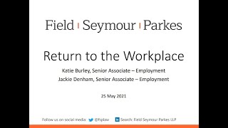 Return to the Workplace