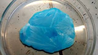 Copper sulfate crystallising