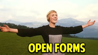 Open Forms in Movies -- What They Are and Why They Matter