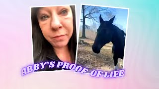 Mgl- Michelle Goes Live and Micro Peen show “proof of life” for Abby🐴 12/31/24