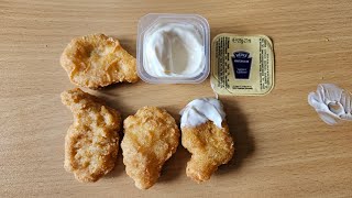 Burger King Chicken Nuggets With Heinz Mayo Dipping Sauce