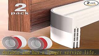 Grotheory 2 Pack Door Draft Stopper Under Door Seal, 2" W x 39" L Door Sweep for Exterior & Interio