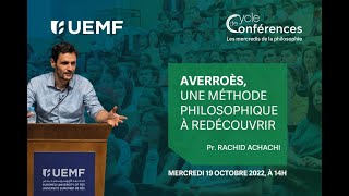 [LIVE 🔴] Pr. Rachid Achachi : AVERROES, une méthode philosophique à redécouvrir