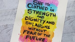 Artist Gang 2015: "She Is Clothed in Strength" by Andrea Walford 4.28.2015