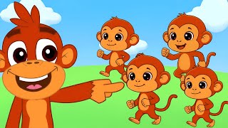 Six Little Monkeys | Nursery Rhymes & Baby Songs + More | Bouncy Buddies