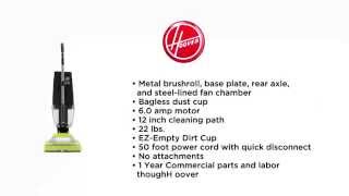 Hoover EH50500 Heavy Duty Commercial Upright Vacuum with Dirt Cup
