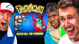 MINIMINTER REACTS TO SIDEMEN AMONG US POKE BALL ROLE: CATCH EVERYONE TO WIN