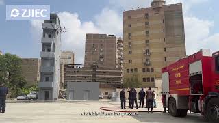 YSF-150 Firefighter Drone Live Demo in Egypt |  Aerial Fire Suppression