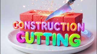 Construction Cutting ASMR😍| Relaxing video| satisfying |bricks ASMR