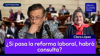 The Senate approves Petro's labor reform. Who won? Senator Clara López speaks.
