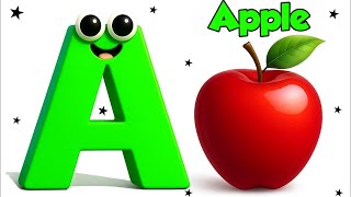 A for apple | ABC Phonics Song | A for apple, B for ball, C for cat | ABC song