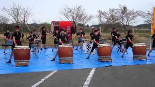 南相馬市立原町第一小学校 九曜太鼓演奏2013年4月20日